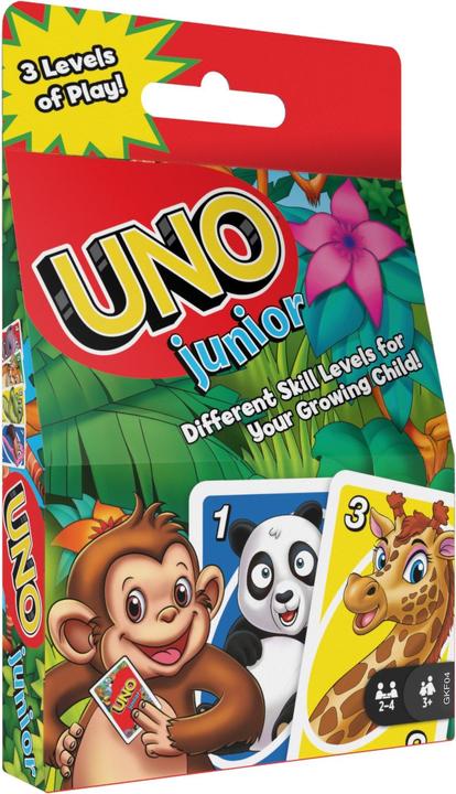 Actual product image Mattel Games Uno Junior (English, German, French, Italian)