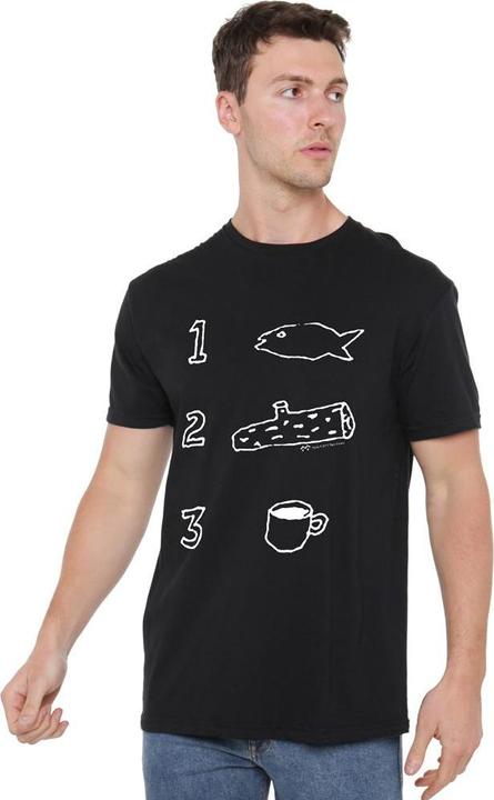 Actual product image Twin Peaks Mens Coffee Log Fish T-Shirt (3XL)