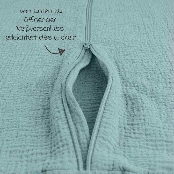 Produktbild La Loona LaLoona Schlafsäcke Sommer-Schlafsack Musselin / Mull - Mint - (70 cm)