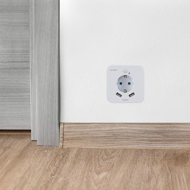Produktbild Hama 00223498 LED-Nachtlicht mit Bewegungsmelder LED Tageslichtweiss Weiss