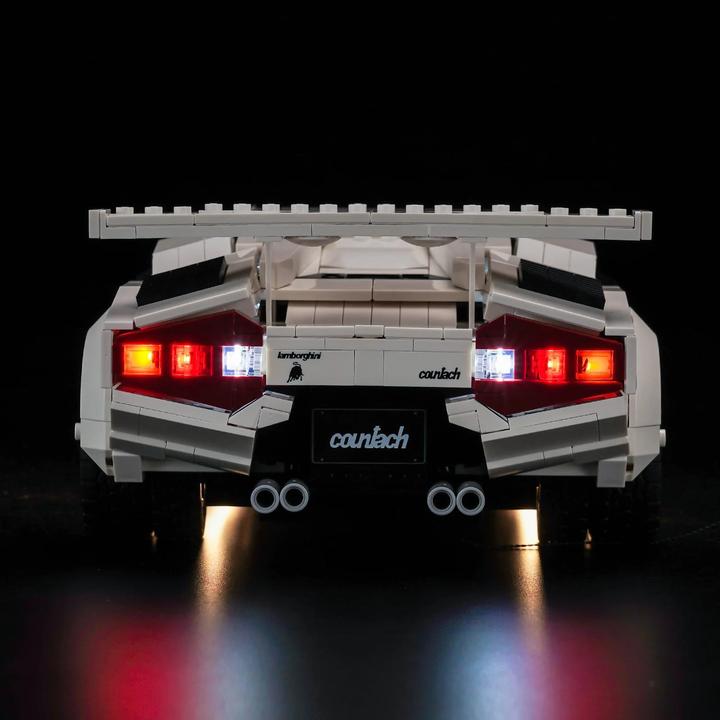Actual product image BrickBling LED light set for LEGO - Lamborghini Countach (10337) incl. remote control