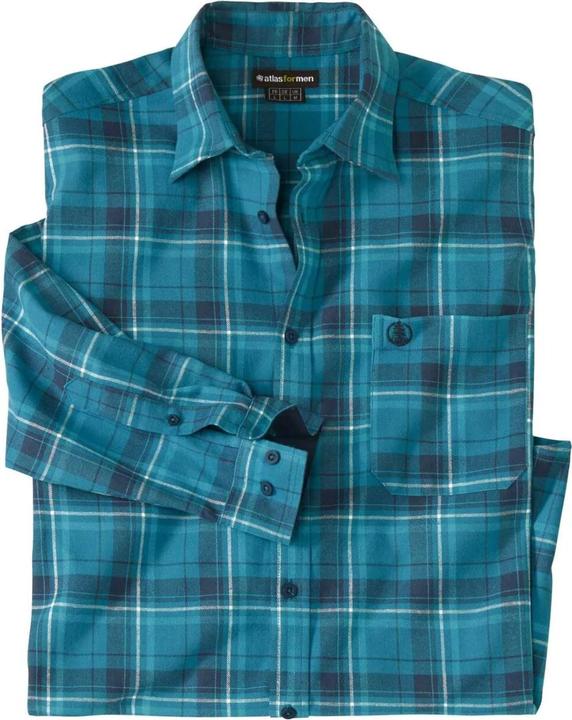 Actual product image Atlas For Men Mens Double Checked Flannel Shirt (3XL)
