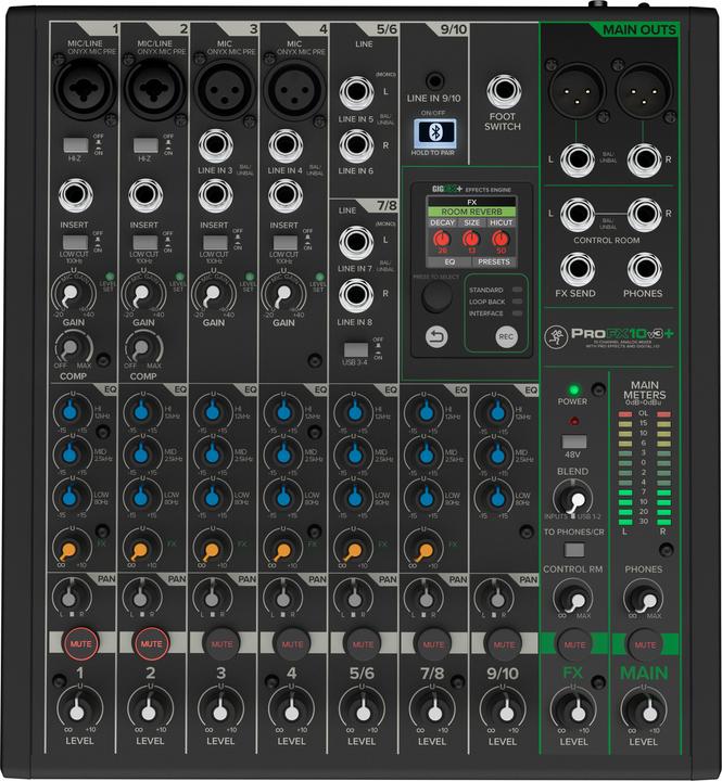 Mackie ProFX10v3+ (Studio- and Livemixer)