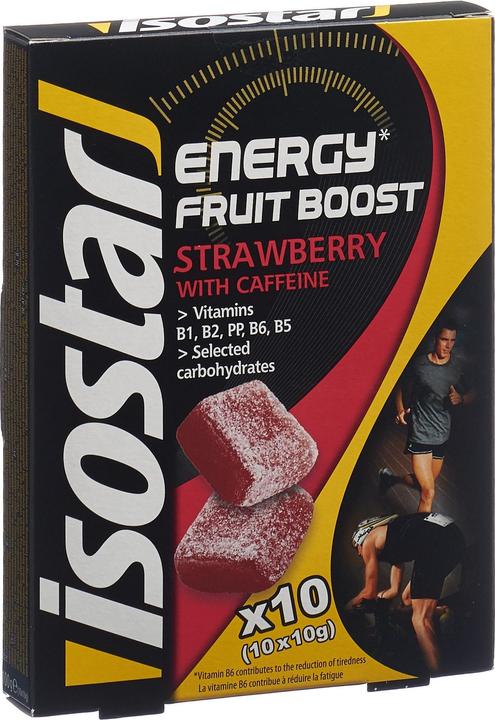 Produktbild Isostar Fruit Boost (Erdbeer, 10 Stk., 100 g)