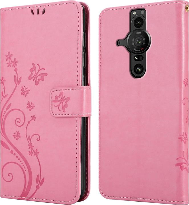 Actual product image Cadorabo Flower Book Cover (Sony Xperia Pro-I)