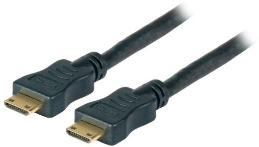 Produktbild EFB Elektronik HighSpeed HDMI+ Kabel w.Eth. C-C St-St 1,0m schwarz Full HD (1 m, HDMI)