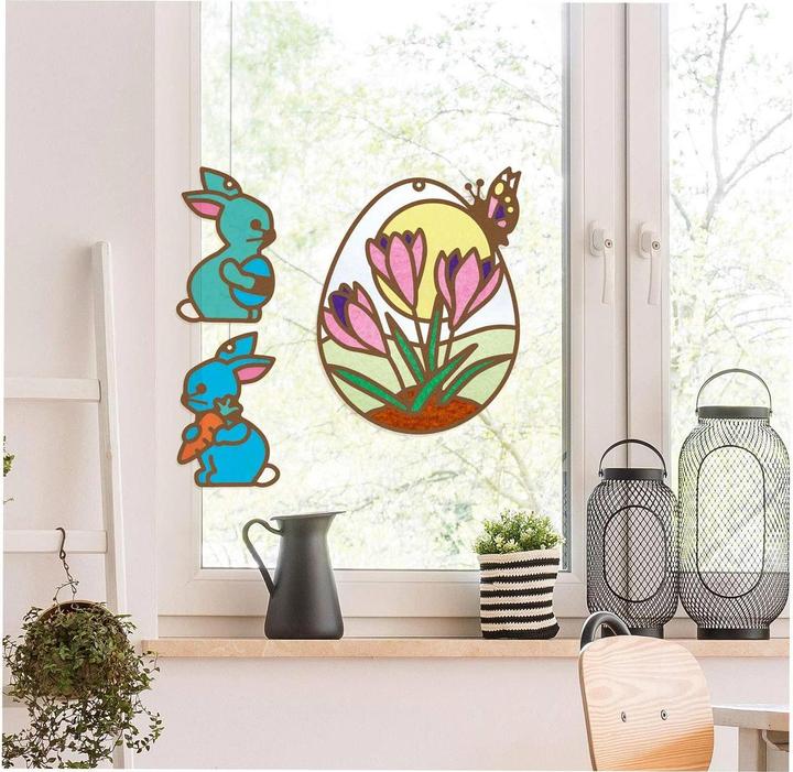 Actual product image Folia Easter transparent pictures craft set 21 pieces