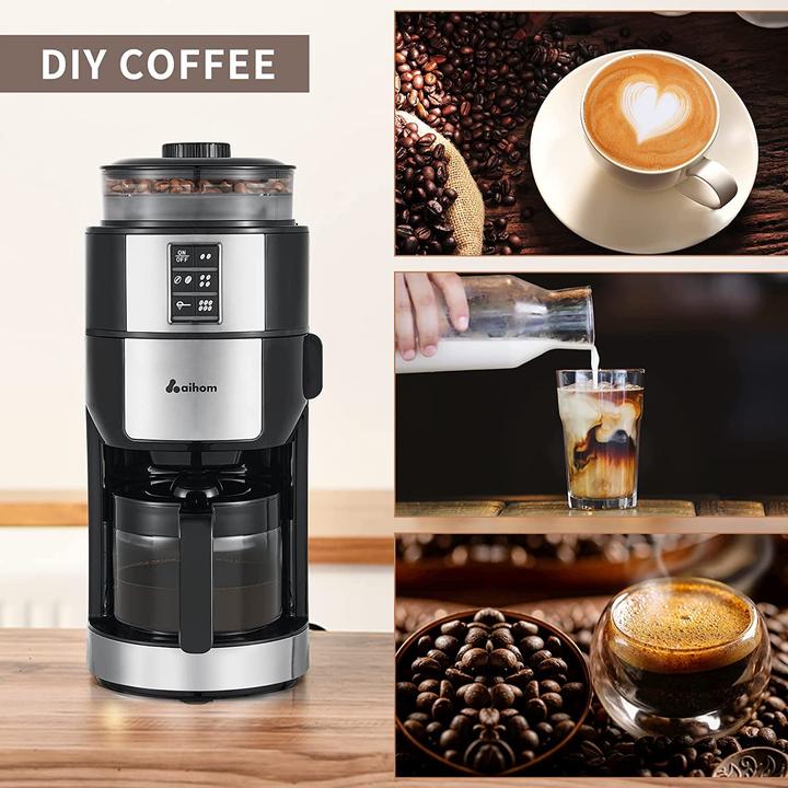 Produktbild AiHom Kaffeemaschine mit Mahlwerk