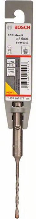 Immagine prodotto Bosch Professional Zubehör Trapano a percussione SDS plus-5, 3,5 x 50 x 110 mm (3,5 mm)