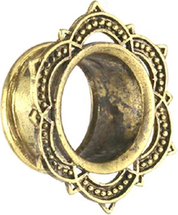 Immagine prodotto Star Piercing Fiore di loto placcato oro Flesh Tunnel (Ottone)