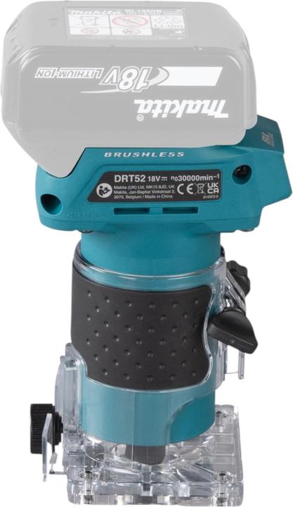 Produktbild Makita DRT 52 ZJ Akku Kantenfräse 18 V 6 mm Brushless + Makpac - ohne Akku, ohne Ladegerät