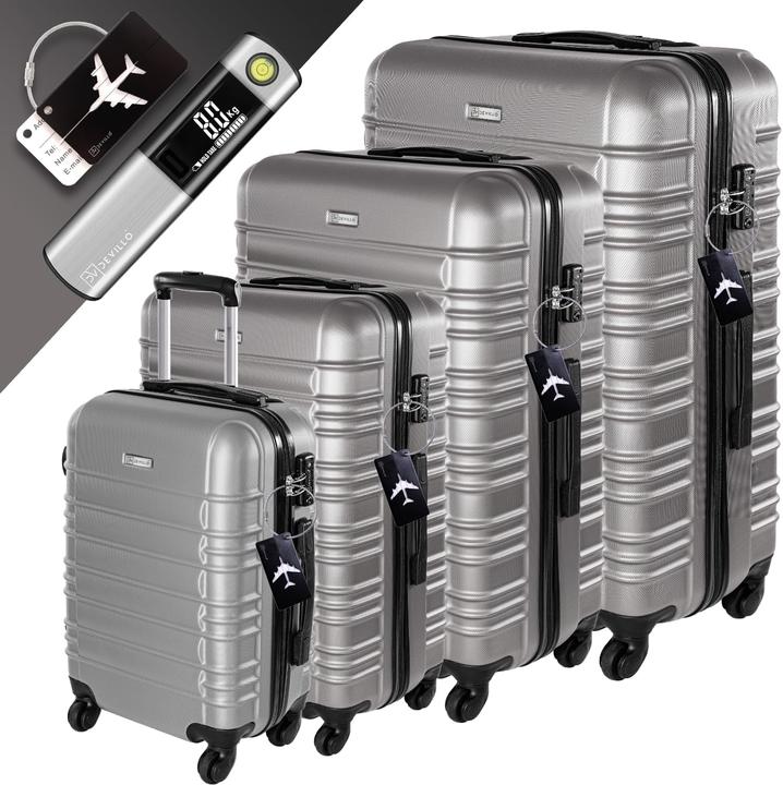 Produktbild Devillo Hartschalenkofferset (120 l, Handgepäck (bis 50l), M (50 - 90l), L (90 - 115l), XL (ab 115l))