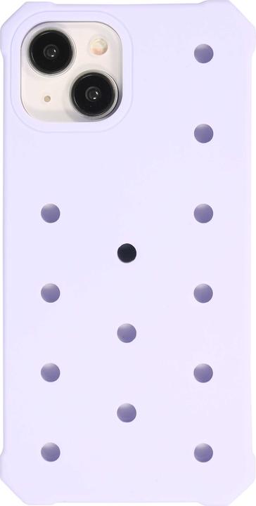 Produktbild PhoneLook Hülle Dicke Silikonhülle mit Löcher für Aufsteck-Sticker Hellblau (Apple iPhone 14)
