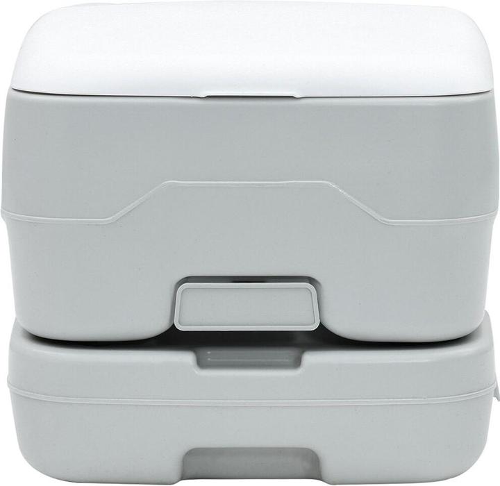 Actual product image VidaXL Portable toilet in grey and white plastic, 10 L
