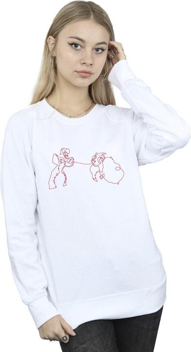 Produktbild Disney Lady And The Tramp Spaghetti Outline Sweatshirt (M)
