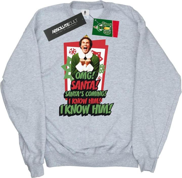 Immagine prodotto Elf OMG Santa Felpa Ragazze (152, 158)