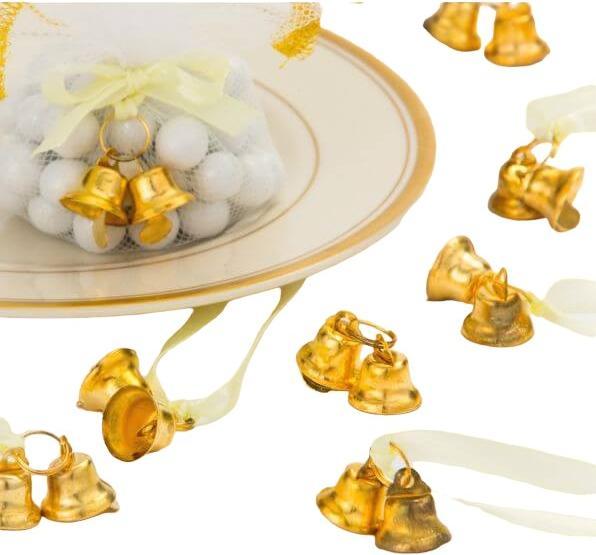 Image du produit Unique Party cloches de mariage en plastique articles de fête (pack de 12)
