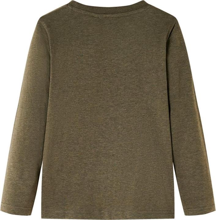 Immagine prodotto VidaXL Camicia da bambino a maniche lunghe kaki melange 116,Materiale: 80 (116)