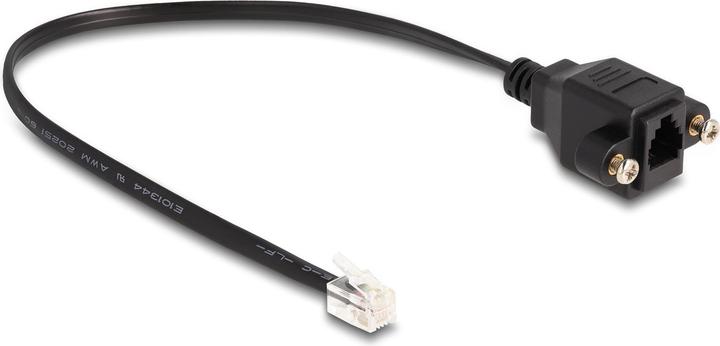 Produktbild Delock Kabel RJ10 Stecker zu RJ10 Buchse zum Einbau 30 cm sc