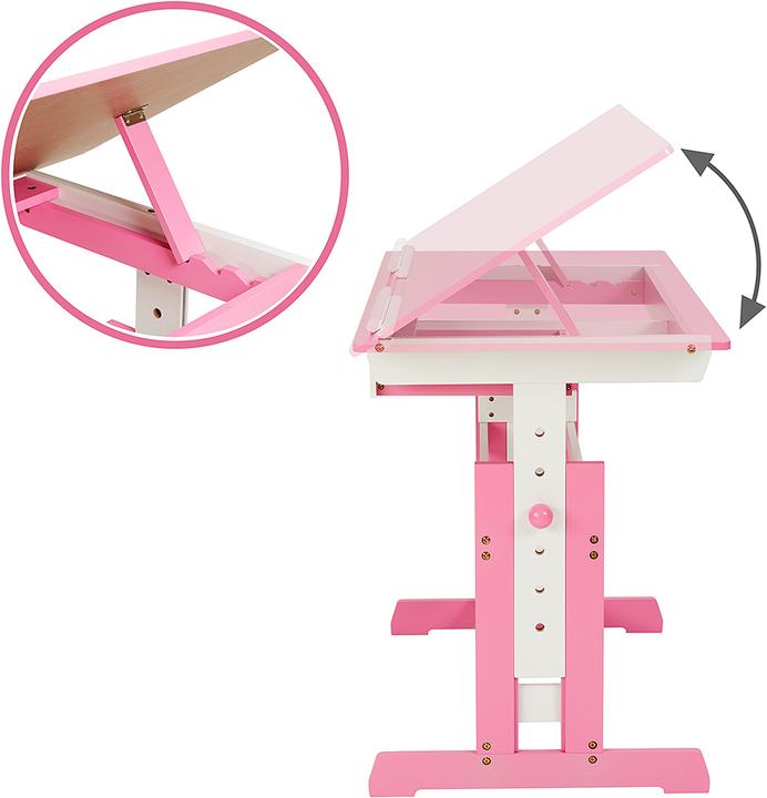 Immagine prodotto tectake Scrivania per bambini (109 x 55 x 94 cm)