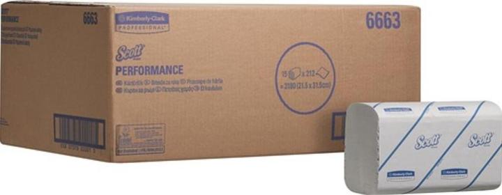 Actual product image Kleenex Hand towels 6663 1-ply, embossed white L315xW215approx.mm suitable for 9000 474 108 (1 x)