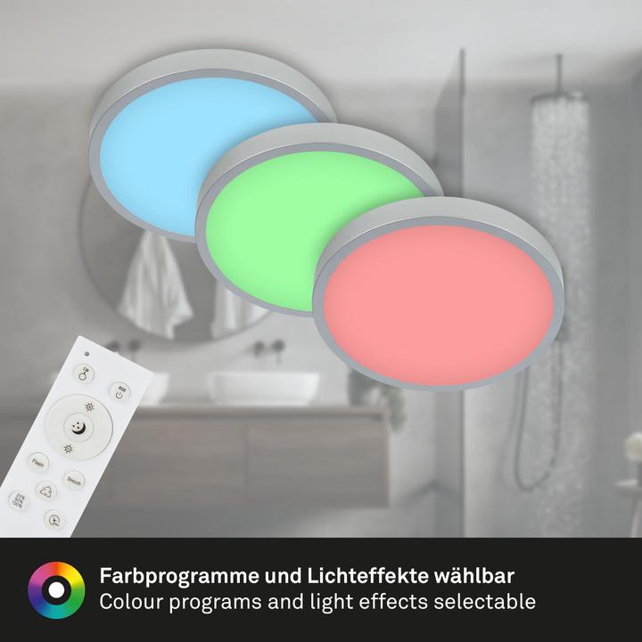 Produktbild Briloner RGBW-LED Aufbauleuchte, silberfarbig, 1xLED/22W (2900 lm)