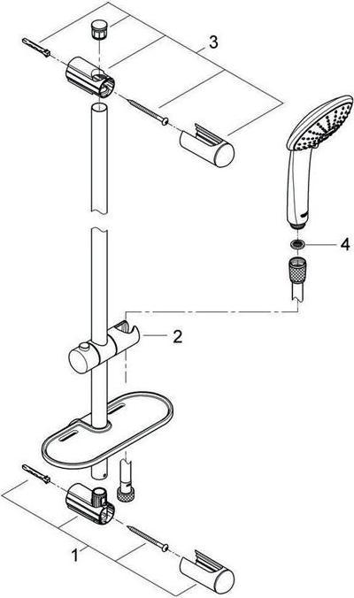 Produktbild Grohe Euphoria 110 Massage Brausestangenset