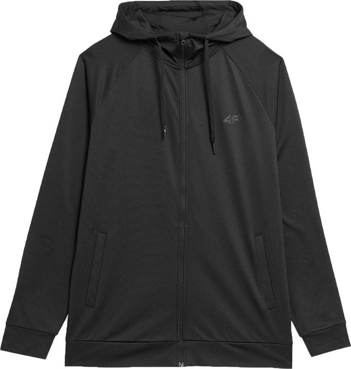 Actual product image 4F Men's sweatshirt FNK M209 jet black 4FAW23TFSWM209 20S (20)