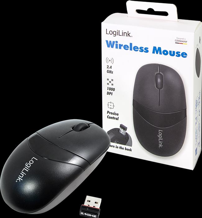 Produktbild LogiLink Mouse Optical Wireless 2.4 GHz Mini with Autolink (Kabellos)