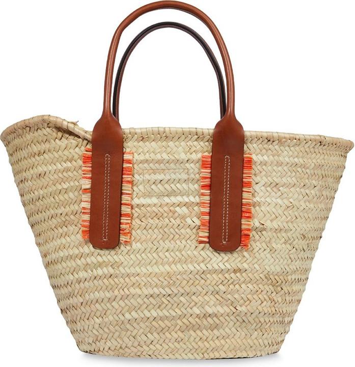 Image du produit The Bridge Clara - Sac de transport en paille et cuir
