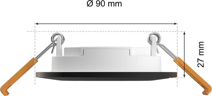Produktbild Philips Hue White & Color Ambiance Slim Recessed (1200 lm)