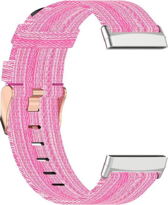Image du produit Cover-Discount Fitbit Versa / Sense - Bracelet en nylon rose (Nylon)