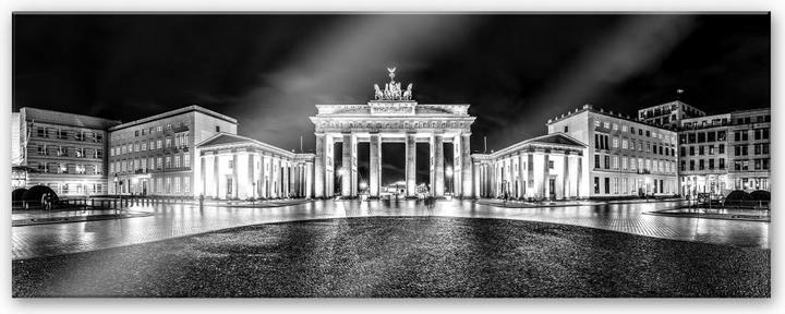 Produktbild Trenddeko Brandenburger Tor - schwarz/weiss - Panorama (150 x 60 cm)