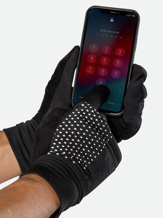 Actual product image Nathan Hyper Night Reflective Convertible Mitt Glove running gloves (M)