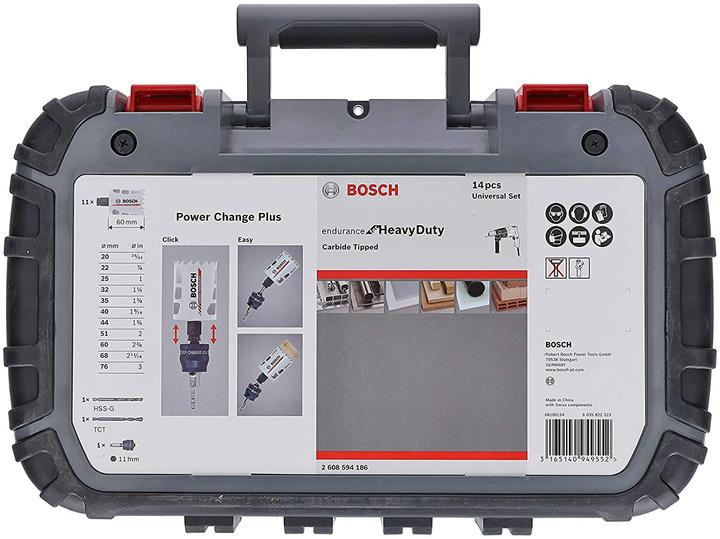 Actual product image Bosch Professional Zubehör Hole saw set Universal. Endurance for Heavy Duty.Carbide. 13 pieces (76 mm)