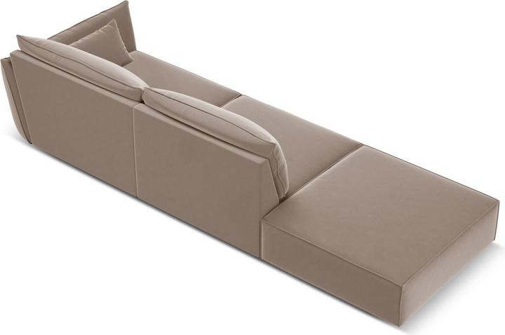 Image du produit Micadoni Canapé Gauche Velours, "Kaelle", 4 Places, 264x110x85Fabriqué en Europe (2 places, 3 places, 4 places)