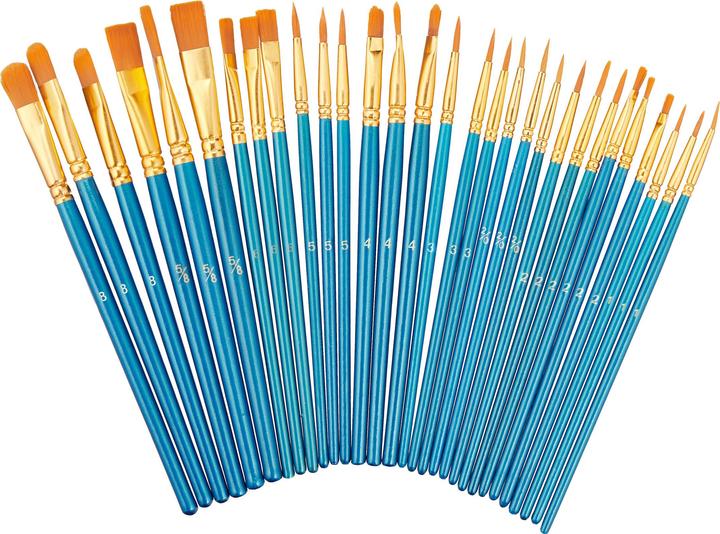 Relaxdays 30-tlg. Pinsel-Set (13 mm)