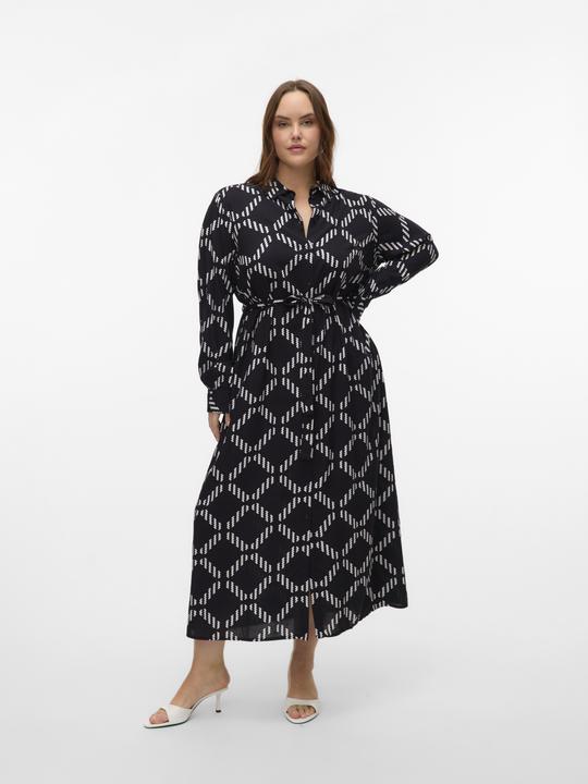 Produktbild Vero Moda VMCBRINA Langes Kleid Hemdblusenkleid (44)