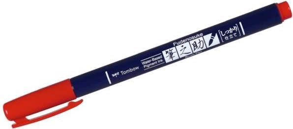 Image du produit Tombow FUDENOSUKE HARD - Crayon de calligraphie (25, Rouge, 3 mm, 1 x)