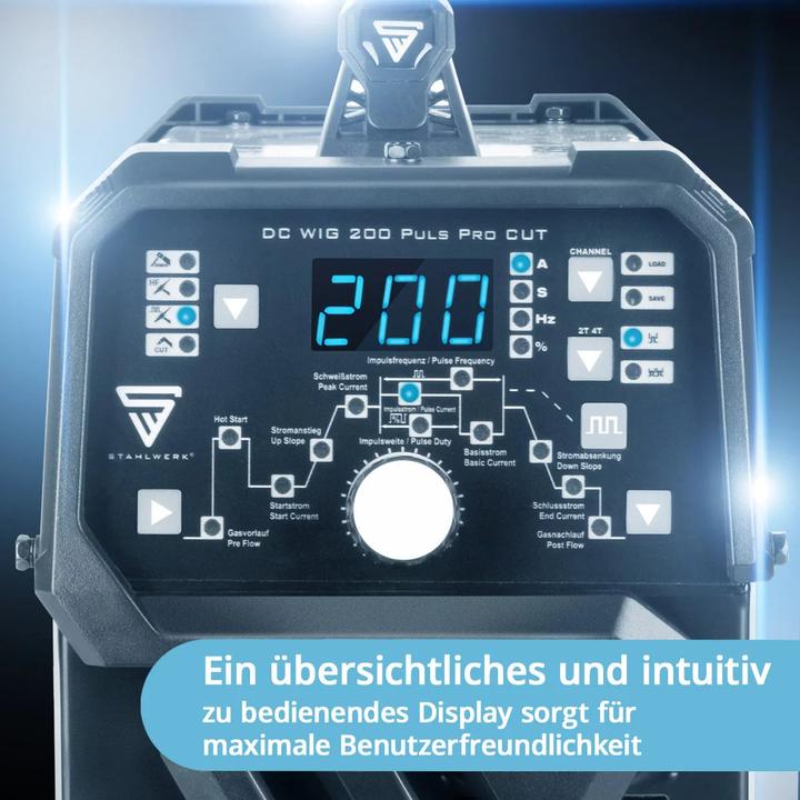Image du produit Stahlwerk Poste à souder combiné DC TIG 200 Puls Pro CUT 4-en-1