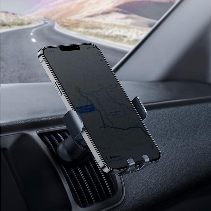 Immagine prodotto Baseus Metal Age II Supporto auto gravitazionale su griglia di ventilazione (grigio)