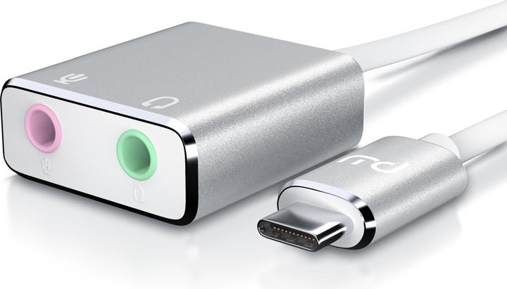 Produktbild Primewire USB C Soundkarte extern, Virtual 7.1 Surround, Stereo Audio / Kopfhörer Adapter, DA Wandler, DAC (USB-C)