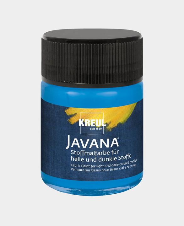 Immagine prodotto Kreul Vernice tessile JAVANA "Opaca", blu, 50 ml (Blu, 50 ml)