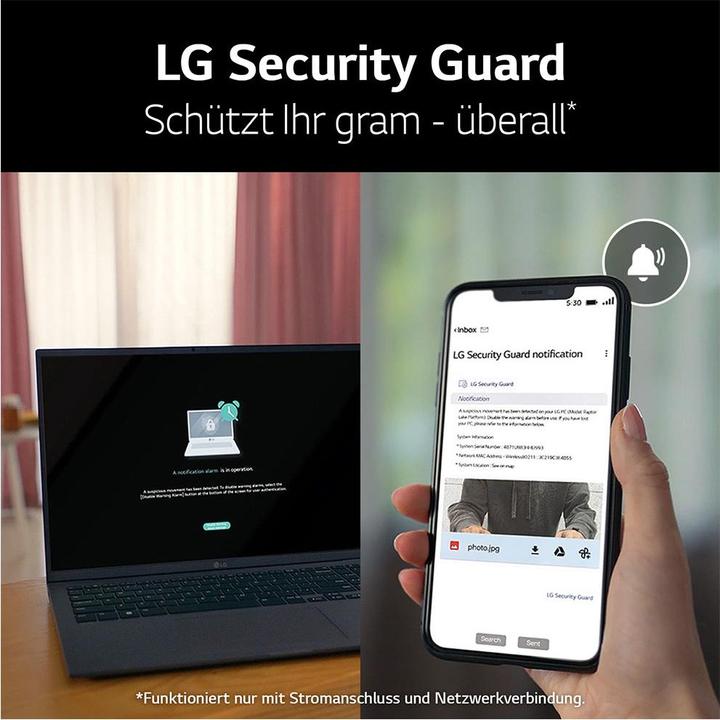 Produktbild LG gram 14Z90R-G.AA79G W11H (14", Intel Core i7-1360P, 16 GB, 1000 GB)