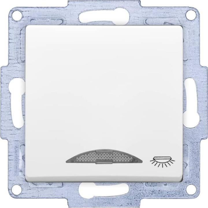 Actual product image Gunsan VISAGE + MODERNA module push-button light illuminated white