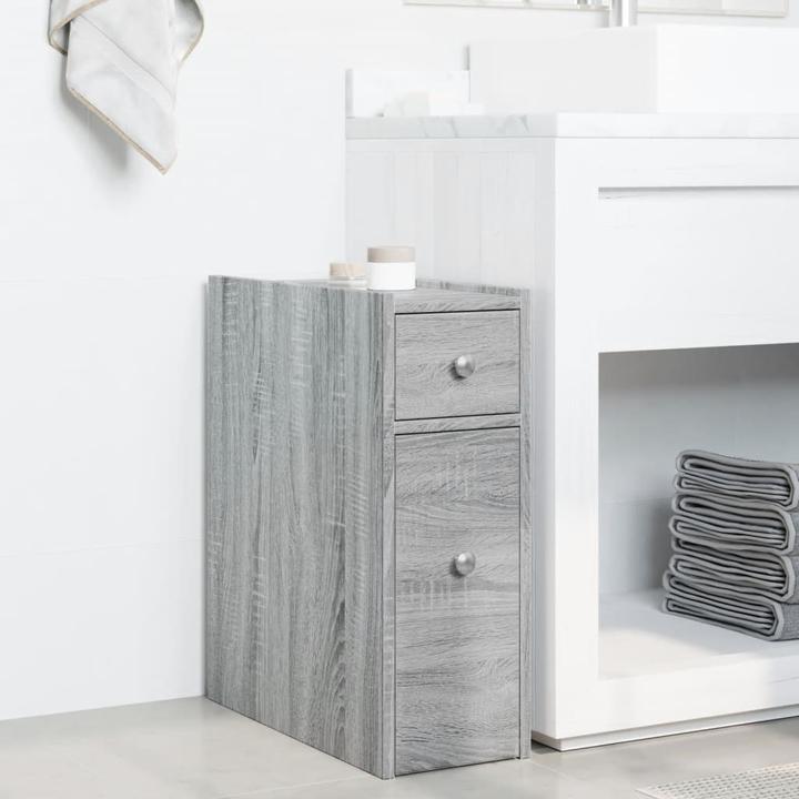 Produktbild VidaXL Badschrank Schmal mit Rollen