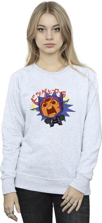 Immagine prodotto Disney Big Hero 6 Baymax Hiro Angry Manga Felpa Donna (L)