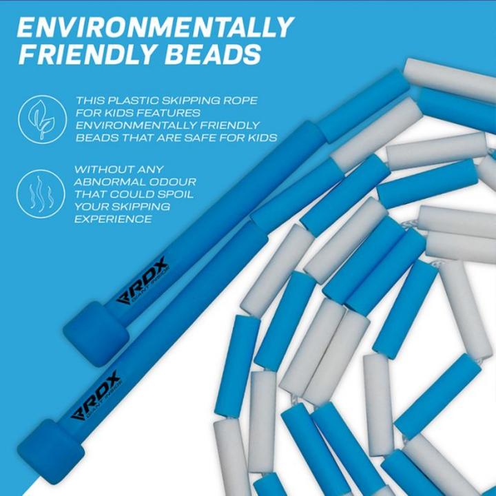 Actual product image Rdx Skipping Rope Kids Segmented Adjustable Dark Blue-10Ft (15701) (304 cm)