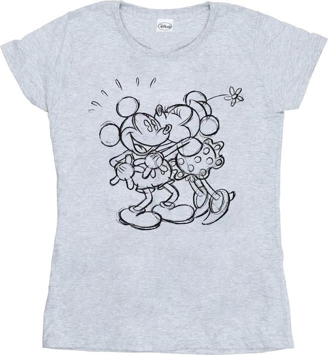 Produktbild Disney Mickey And Minnie Mouse Kiss Sketch TShirt (XL)