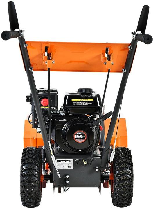Actual product image Fuxtec Benzin Kehrmaschine Set mit Schneeschild und Schaufel